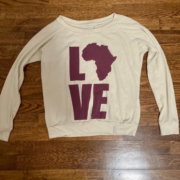 Love Africa sweater tee BLM African American Black History Anthropologie Target - Picture 1 of 5